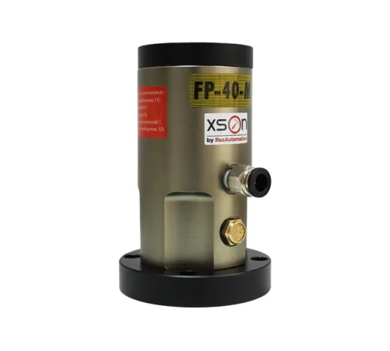 Пневматический поршневой вибратор XSON рабочее давление: 2...6 бар, частота: 2550…3560 Гц, сила вибрации: 632…1150 H, потреб. воздуха: 35…160 л/мин, раб. темп: -20…+100 С, присоединение: G 1/8 -FP-40-M XSON-FP-40-M 1