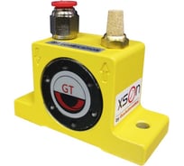 Пневматический вибратор турбинный XSON, рабочее давление: 2...6 бар, частота: 11 980...17 100 Гц, сила вибрации: 2 150...5 600 H, потреб. воздуха: 188...465 л/мин, раб. темп: -20…+150 С, присоединение: G 1/4 XSON-GT-25