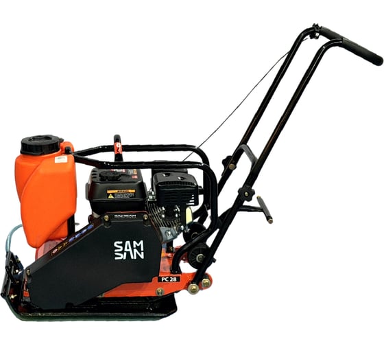 Виброплита Samsan PC 29, с двигателем SM200 с/д. м. 82 кг колеса, с баком PC292-2