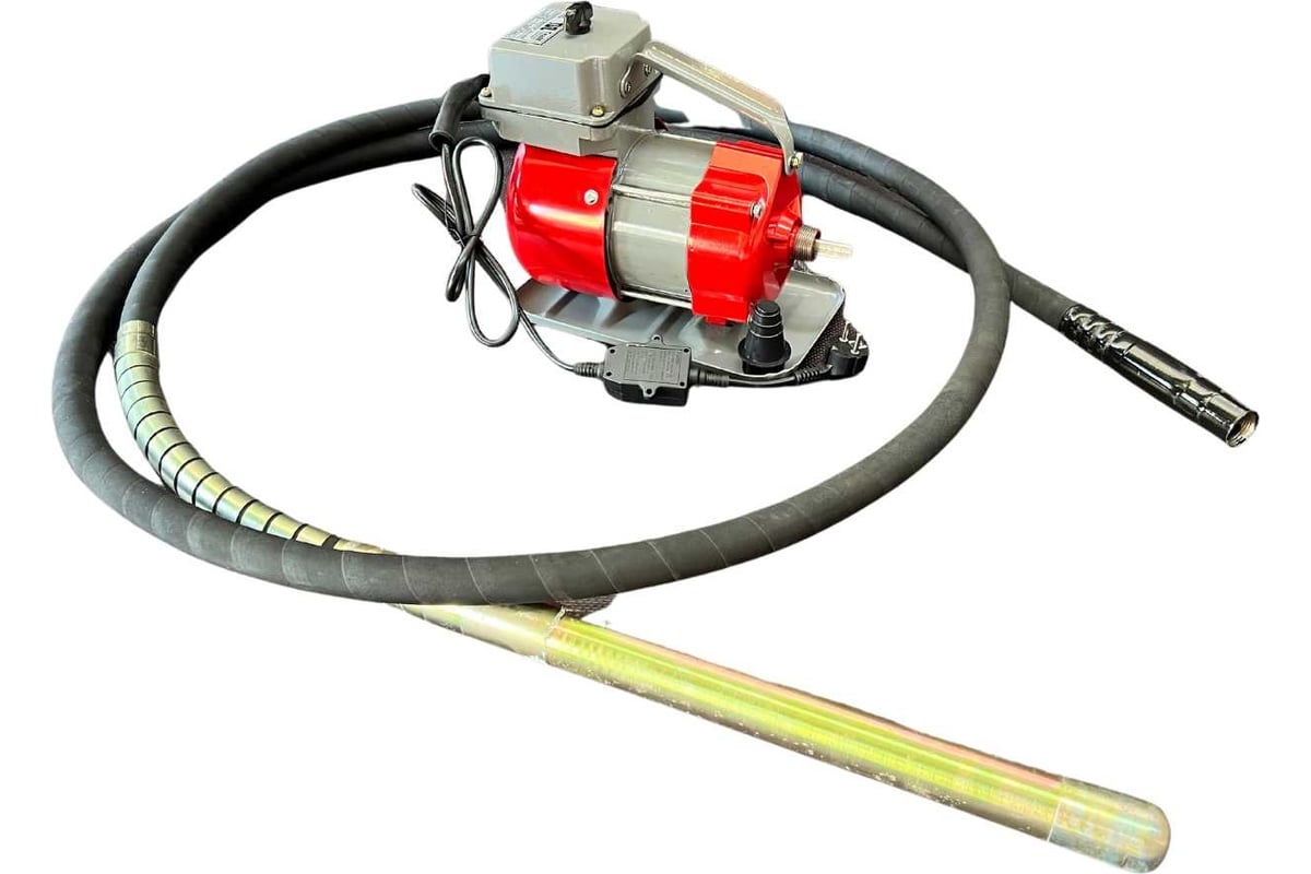 Глубинный вибратор Промышленник ЭП1400 вал 6 м, булава 51 мм (комплект ...