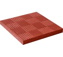 Тротуарная плитка МосОблТротуар Паркет 300x300x30 красная 2002097380025