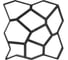 Форма для изготовления садовой дорожки Sunstep 50x50x6см 69-002 2