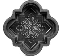 Формы для тротуарной плитки Standartpark клевер краковский шагрень малый, готовое изделие 215x215x40 мм, упаковка 10 шт Ф11023