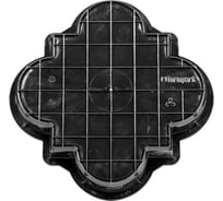 Формы для тротуарной плитки Standartpark клевер краковский гладкий малый, готовое изделие 215x215x40 мм, упаковка 10 шт Ф11021