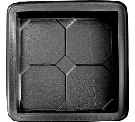 Форма для тротуарной плитки Ресурс КЛАССИКА 380х380х50 мм, черный 14474