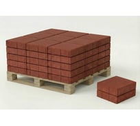 Тротуарная плитка ЯЗСМ Квадрат 250х250х70 (красная) (12 м2) 228 м2 4640013520667