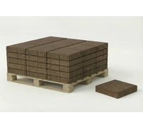 Тротуарная плитка ЯЗСМ Квадрат 250х250х70 (коричневая) (12 м2) 228 м2 4640013520674