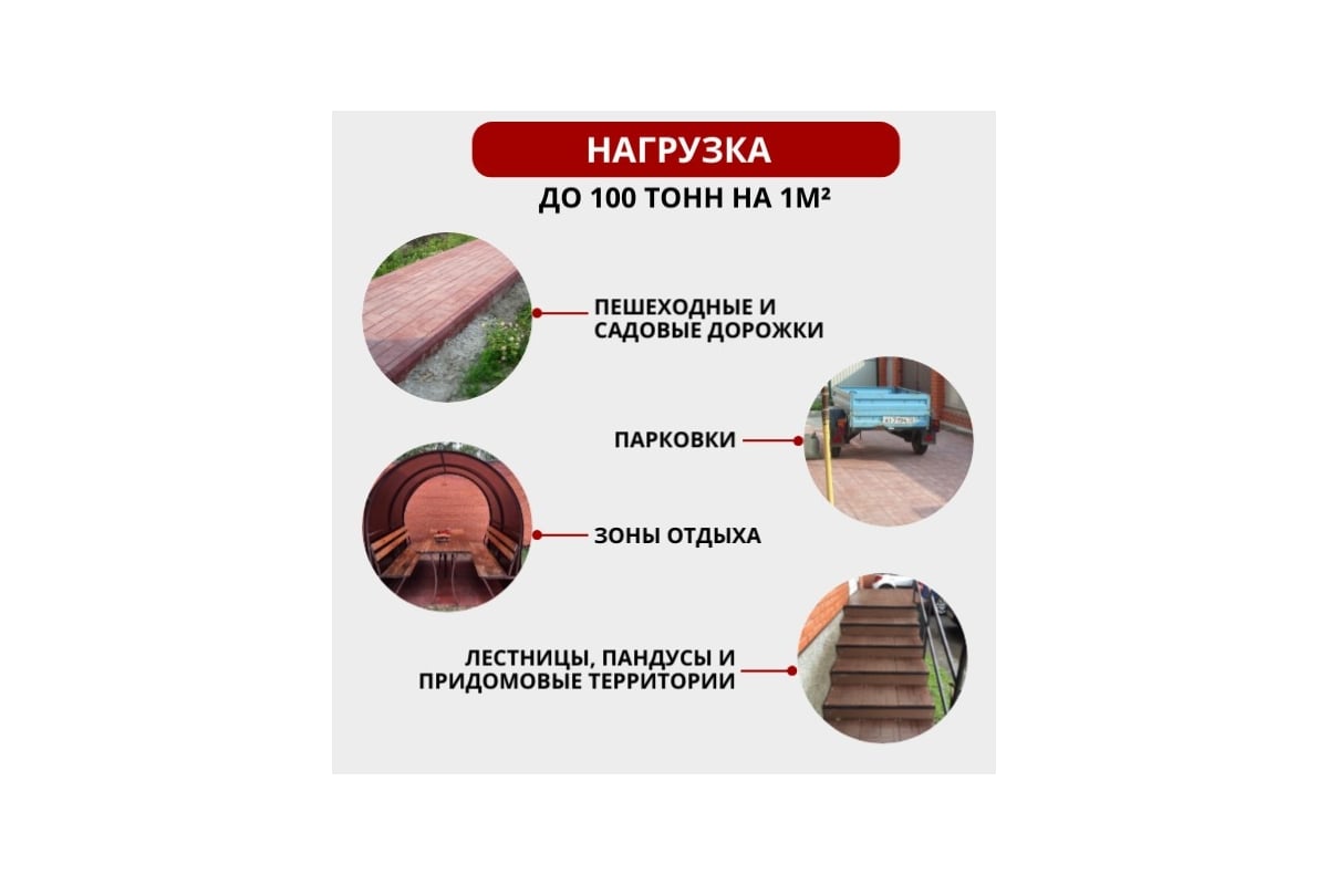 Тротуарная ППК плитка Neoкомпозит Усиленная 