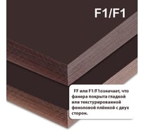 Фанера ламинированная MW 27 мм F/F лист 2440х1220мм ФЛ-F/F-2440x1220x27