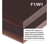 Фанера ламинированная MW 30 мм F/W лист 2440х1220мм ФЛ-F/W-2440x1220x30