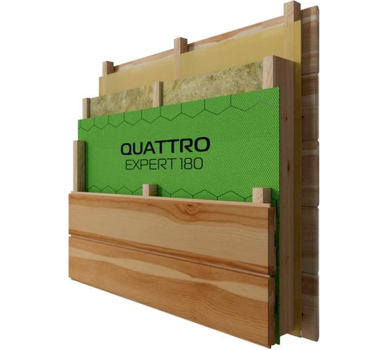 Супердиффузионная трехслойная паропроницаемая мембрана QUATTRO EXPERT 180 70 м2 4610003801229
