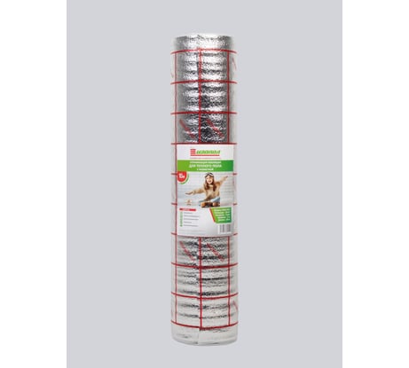 Подложка для теплого пола Изопол НПЭ-2ЛТП Лавсан 2 мм, 1x10 м 136