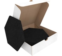 Декоративная акустическая панель Техносонус саундек 0,29x0,25 м, 14 мм, 5 шт., гексагон, цвет черный 1100501414.9011