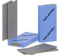 Звукоизоляционная панель Teplofom 1250х600 мм 24 ДВП short улучшенная