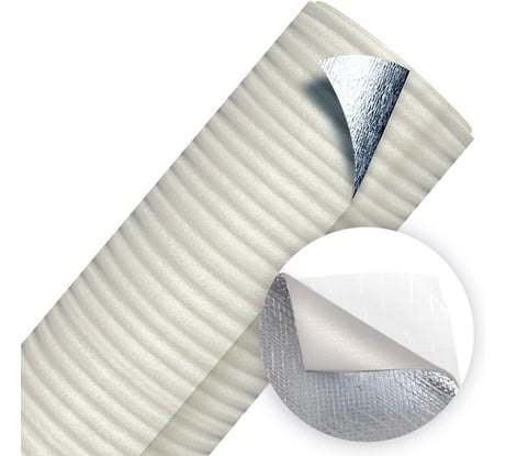 Самоклеящаяся тепло-шумоизоляция воздуховодов и систем кондиционир. Алюфом ALC 5мм 1,0 х 10м 16395