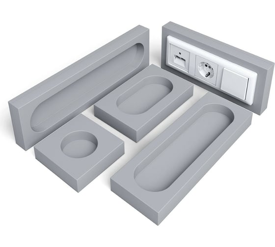 Подрозетник 115 х 115 х 38 мм 1-секционный Стандарт SoundGuard 411253