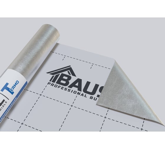 Отражающая гидро-пароизоляция Baustill Thermo 70 1.6х21.88, 35 м2 СТО 96891647-016-2023 4604692000971