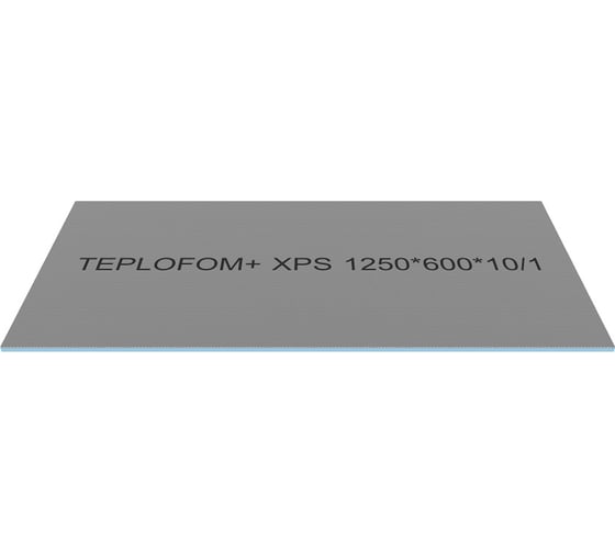 Теплоизоляционная панель Teplofom+ 1250x600x10мм односторонний упаковка 4 шт. 4/10/1 1