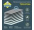 Теплоизоляционная панель Teplofom+ 1250x600x30 мм, односторонний слой, упаковка 4 шт. 4/30/1 3