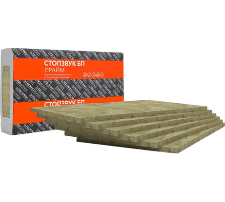Плита шумопоглощающая ТехноСонус СтопЗвук БП Прайм (8 шт; 1х0.6 м; 27 мм; 4.8 кв. м) 1300400009