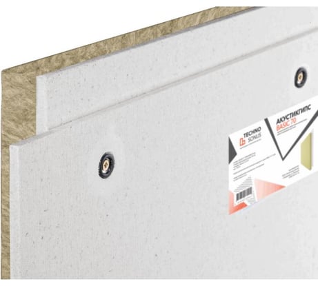 Панель АкустикГипс 70 (1.2x0.6 м; 70 мм; 0.72 кв.м) ТехноСонус 1300300013