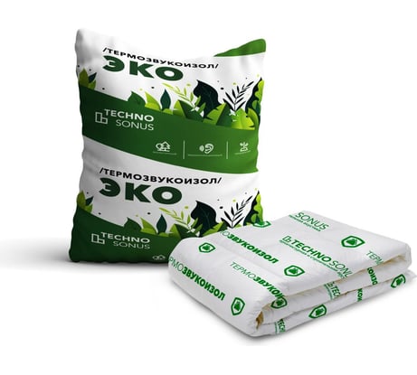 Мат для звукоизоляции ТермоЗвукоИзол Эко (5х1.5 м; 12 мм; 7.5 кв.м) ТехноСонус 1300100005