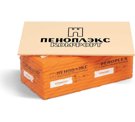Экструдированный пенополистирол PENOPLEX Пеноплэкс Комфорт 20x585x1185 мм TU0-0002506