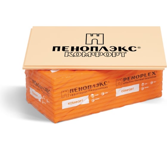 Экструдированный пенополистирол PENOPLEX Комфорт 20x585x1185 м TU0-0002506