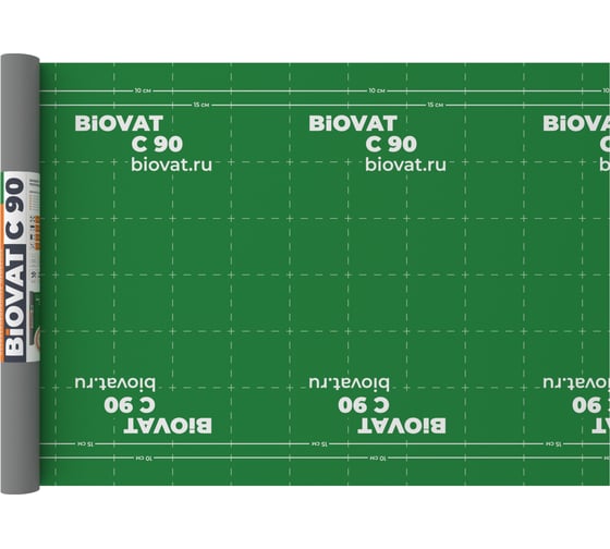 Пароизоляция BIOVAT С 90, 90 г/м2, 1.5x50 м, 75 м2 BV022
