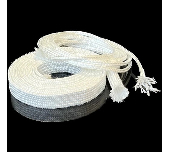 Кремнеземный шнур ЭКОВУЛ (EKOWOOL) ШК-6 (1 нить) диаметр 6 мм, 100 метров 10055