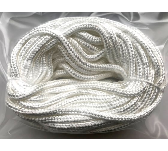Шнур кремнеземный ШКНН-1 (4 мм; 20 м) ЭКОВУЛ (EKOWOOL) 10006