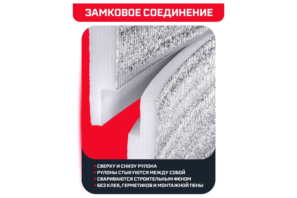 Теплоизоляция Тепофол 50 мм, 12 кв. м 3114254983 - выгодная цена ...