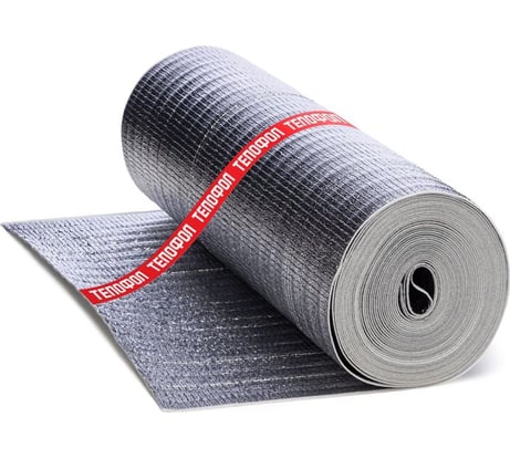 Теплоотражающая подложка Тепофол 3 мм, 12 кв. м, вспененный полиэтилен для теплоизоляции 342414212