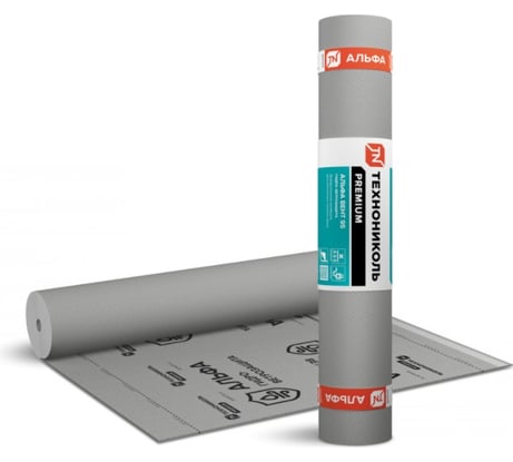 Гидро-ветрозащитная диффузионная мембрана АЛЬФА ВЕНТ 95 (1.5 x 50 м) ТехноникольTN647976