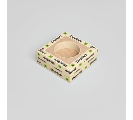 Звукоизоляционный подрозетник Soundguard 1-секционный, P-BOX 1, 130x130x48 мм 415036 1