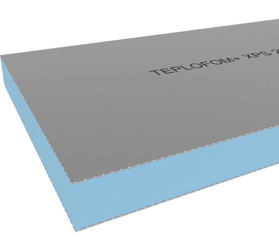 Теплоизоляционная панель Teplofom+ 2500x600x80мм 80XPS-02