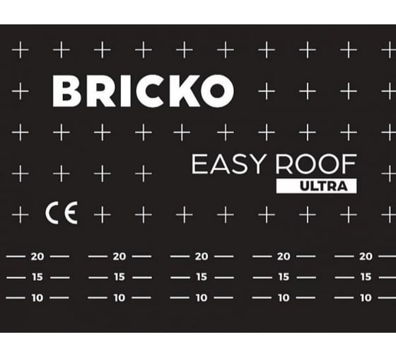 Диффузионная мембрана Bricko EasyRoof Ultra 2S, 1,5х50 м, 3 слоя и 2 клейкие полосы 117792