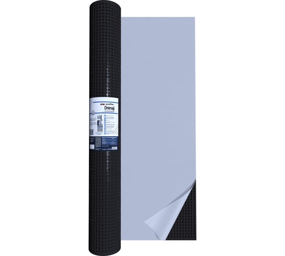 Профилированная мембрана с геотекстилем Gruntflex Drenaj 2х15 м, 30 кв.м GRUDR.1.30