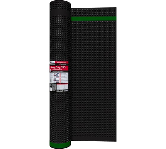 Профилированная мембрана с клеевыми полосами Gruntflex Heavy Duty 550 2х20 м, 40 кв.м GRUHD55.2.40