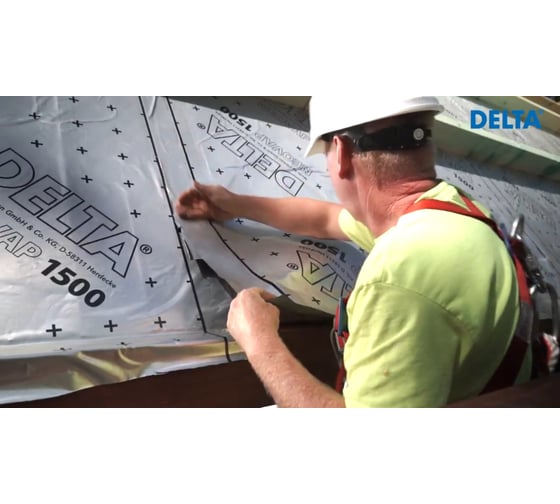 Пароизоляционная самоклеящаяся плёнка из алюминия Delta NEOVAP 1500 1,08 x 60 2207463