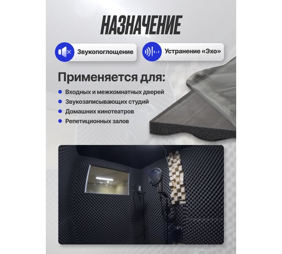 Шумоизоляция для дома SGM акустический поролон Alton wave 25 SGM.ALT.25.1