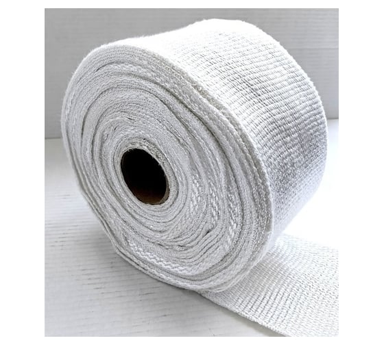 Кремнеземная лента ЭКОВУЛ (EKOWOOL) МКЛ-1,0(90), 25 метров, ширина 90 мм, толщина 1,0 мм 10063