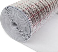 Вспененная подложка Мегафол Лавсан для Теплого пола с разметкой 3мм. 1x12м. 12 м2, рул 31072027