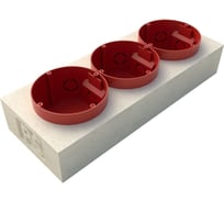 Подрозетник PhoneStar WOLF (ФонСтар Вольф) три гнезда 4631153911163