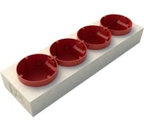 Подрозетник PhoneStar WOLF четыре гнезда 4631153911170