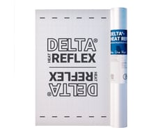 Пароизоляционная плёнка с алюминиевым рефлексным слоем Delta HEAT REFLEX, Sd=150м, 180 г/м2, 1,5м x 50м 2211268