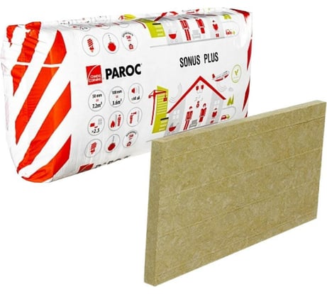 Звукоизоляционная плита Paroc Sonus Plus (50 мм; 10 шт; 7.2 кв.м) 8570672