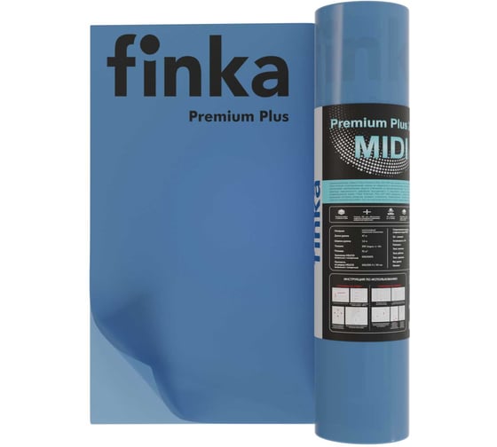 Пароизоляция Finka Premium Plus 200 MIDI 75 кв. м, полурукав ПВД 800 мм, 200 мкм, ширина 1.6 м FP75 1