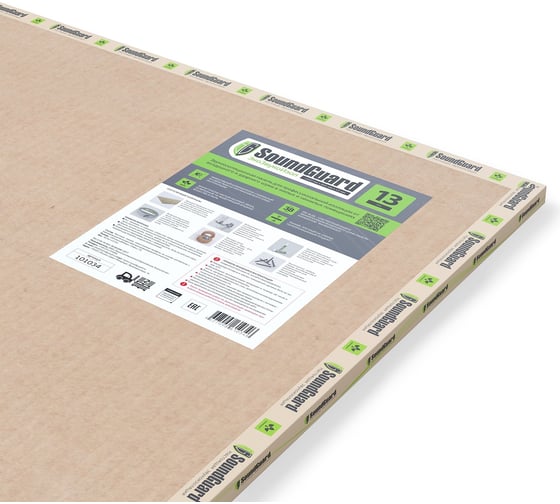 Звукоизоляционная панель Soundguard ЭкоЗвукоИзол 1200x800x13 мм 101034