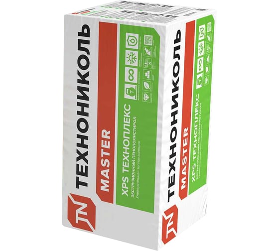 Экструдированный пенополистирол Технониколь ТЕХНОПЛЕКС/TECHNOPLEX 1180х580х50-L 5.4752 м2 (0,27м3) 8шт/упак 48 уп/поддон 485586